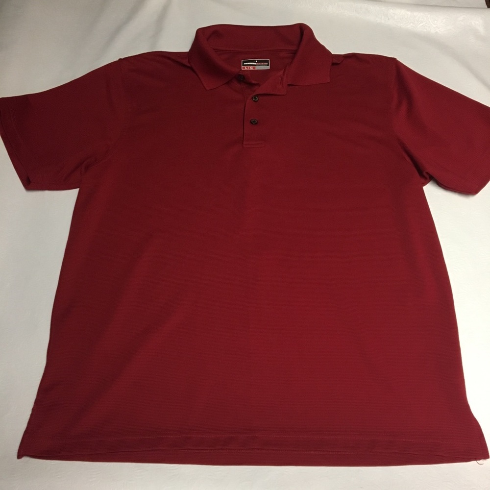 Grand Slam Red Golf‎ Shirt Short Sleeve 
Size-L.